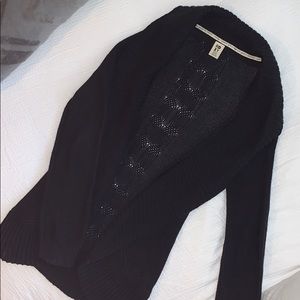 Roxy Black Knit Long Cardigan